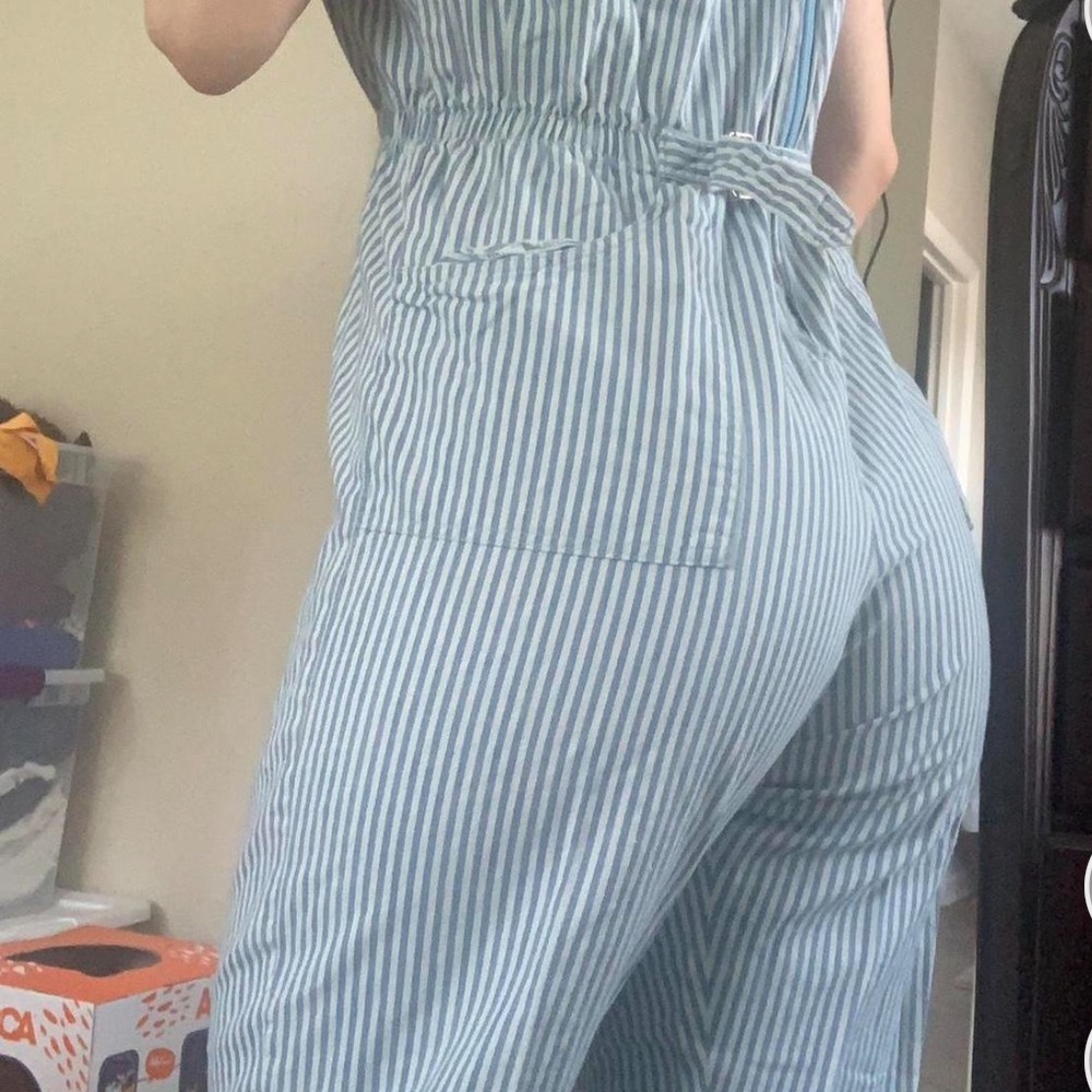 Vintage Conductor Pin Stripe Overalls